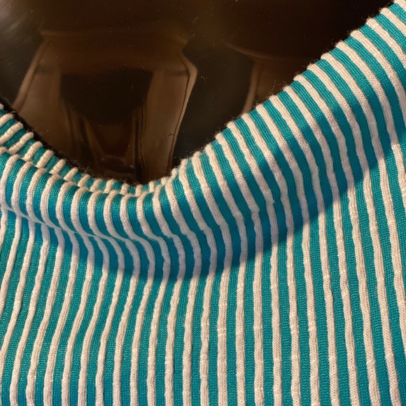 ZENANA Ribbed Batwing Top- Teal - Picture 2 of 2